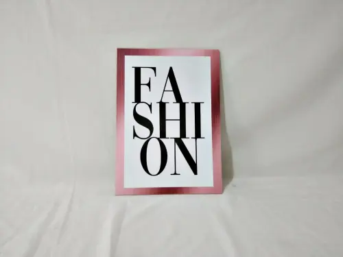 Kit 6 Quadros Moda Rose Gold Loja Roupa Look Fashion 20x28cm