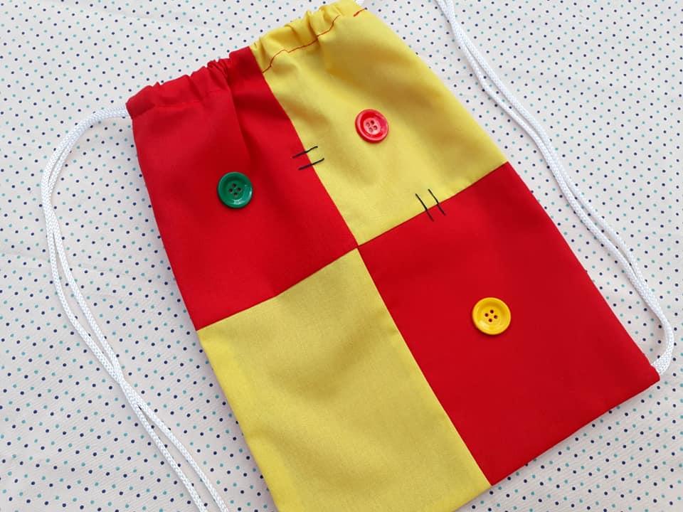 Lembrancinha mochilinha Sitio do pica pau amarelo