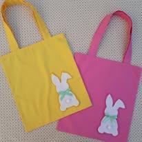 Sacolinha de Tecido Lembrancinha de Páscoa Embalagem