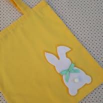 Sacolinha de Tecido Lembrancinha de Páscoa Embalagem