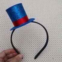 Tiaras Cartola vermelha carnaval circo palhaço