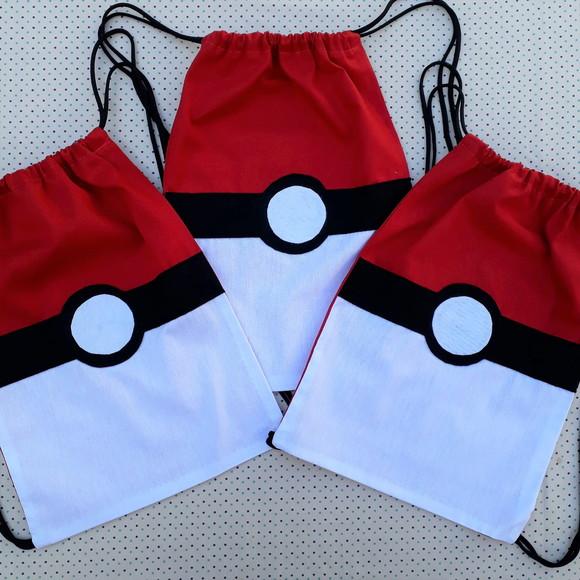 Kit 40 Mochilinhas Lembrancinha Pokemon Frete Grátis