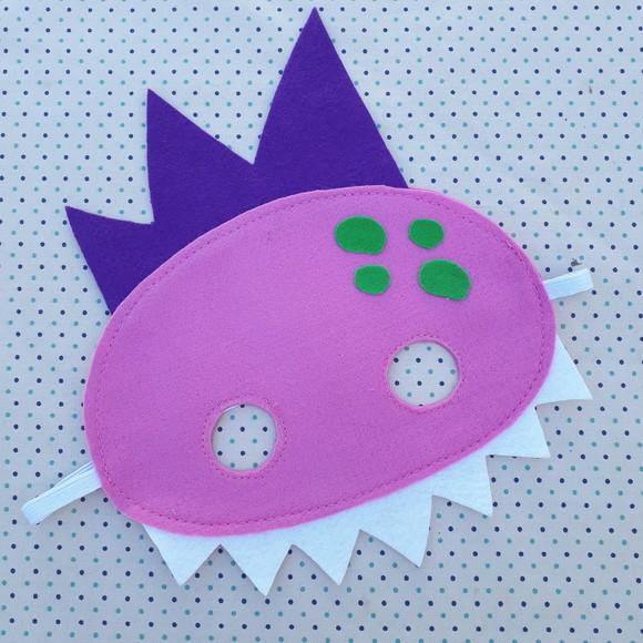 Kit Mochilinha e Máscara Dinossauro Lembrancinha Aniversário