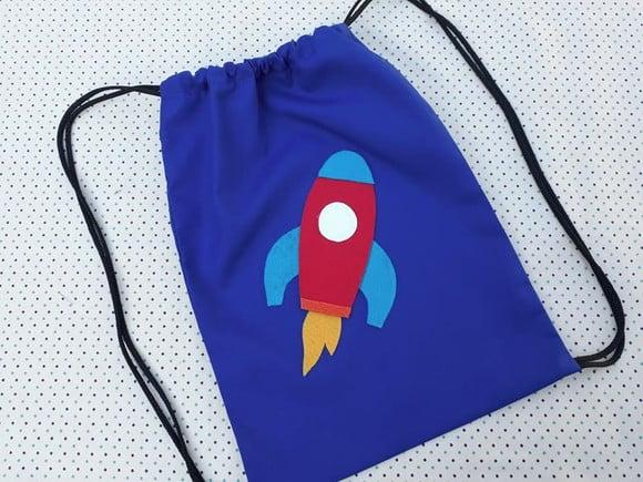 Lembrancinha Mochila Festa Astronauta Foguete Espaço Sideral