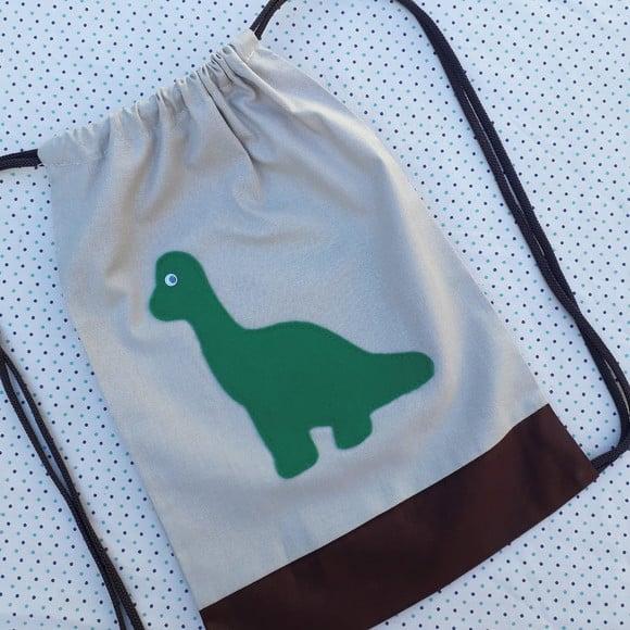 Lembrancinha Mochilinha e Sacolinha Dinossauro Dino Baby