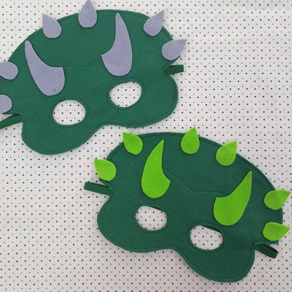 Máscara Dinossauro em Feltro Lembrancinha