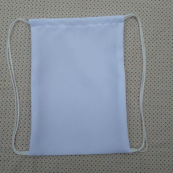 Mochila Branca Poliéster para Lembrancinhas 30 x 40 cm