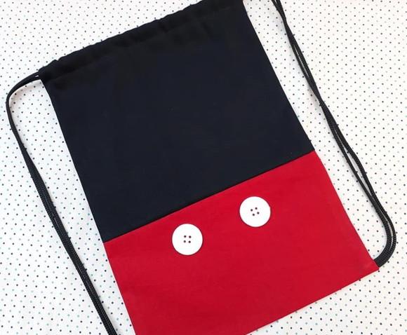 Mochila Lembrancinha Mickey 20 x 28 cm