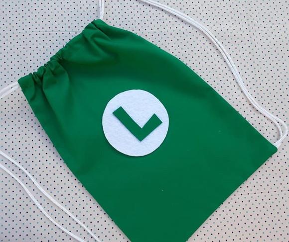 Mochilinha Super Mario Bros Saquinho Ecobag