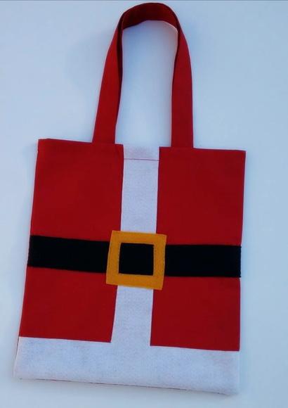 Sacola para Presente de Natal Papai Noel Lembrancinha