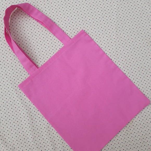 Sacolinha de Tecido para Lembrancinha Cor de Rosa