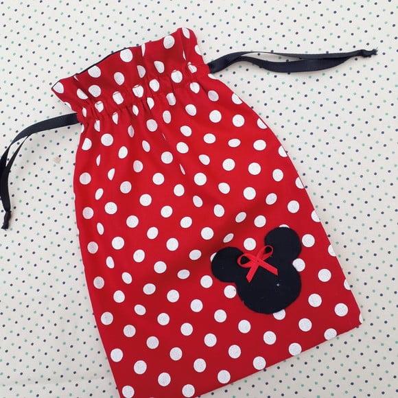 Saquinho Minnie e Mickey para Lembrancinha