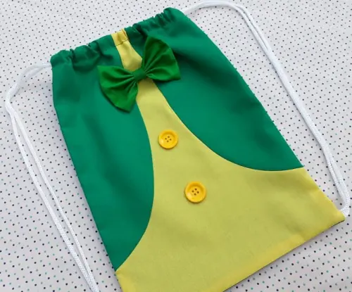 Lembrancinha mochilinha Sitio do pica pau amarelo