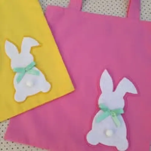 Sacolinha de Tecido Lembrancinha de Páscoa Embalagem