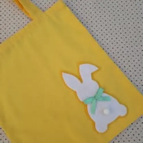 Sacolinha de Tecido Lembrancinha de Páscoa Embalagem