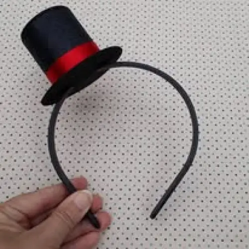 Tiaras Cartola vermelha carnaval circo palhaço