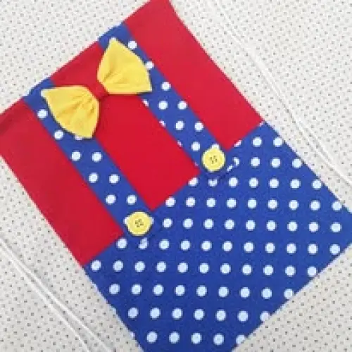 Mochilinha infantil de tecido circo palhaço lembrancinha
