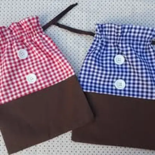 saquinho xadrez festa junina fazendinha embalagem para lembrancinha