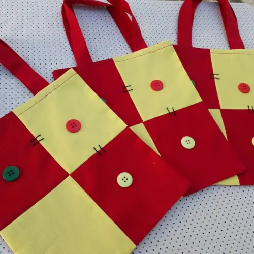 10 Sacolinhas Emilia Festa Sítio do Pica Pau Amarelo Ecobag