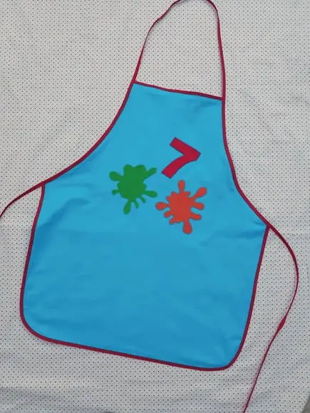 Lembrancinha Avental Infantil Pintando o Sete