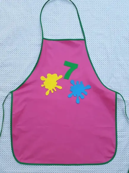 Lembrancinha Avental Infantil Pintando o Sete