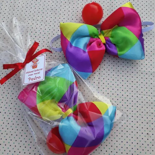 Lembrancinha de Aniversário Circo Gravata de Palhaço