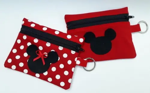 Lembrancinha Mickey e Minnie Porta Moedas