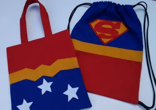 Lembrancinha Mochilinha Super Herois