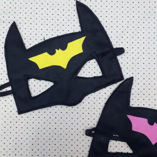 Máscara do Batman e Batgirl