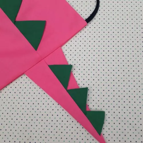 Mochila Dinossauro Rosa com Verde Lembrancinha Aniversário