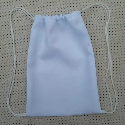 Mochilinha Branca de Poliéster para Lembrancinha 20 x 30 cm
