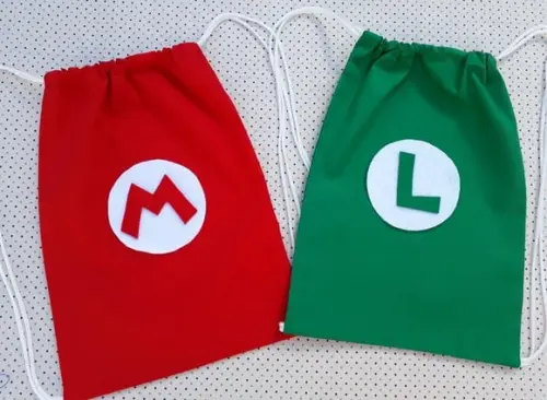 Mochilinha Super Mario Bros Saquinho Ecobag