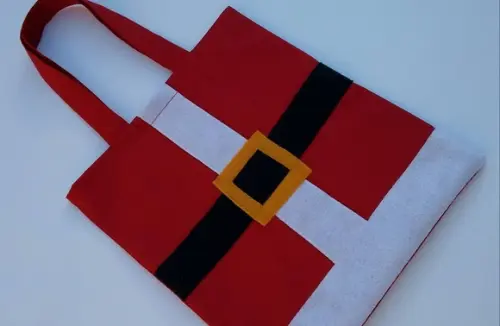 Sacola para Presente de Natal Papai Noel Lembrancinha
