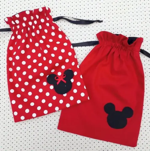 Saquinho Minnie e Mickey para Lembrancinha