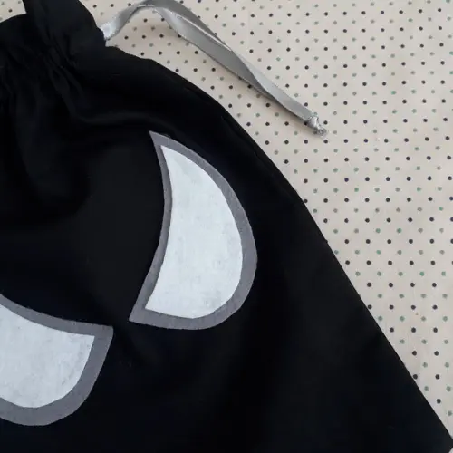 Saquinho Surpresa em Tecido do Homem Aranha Preto