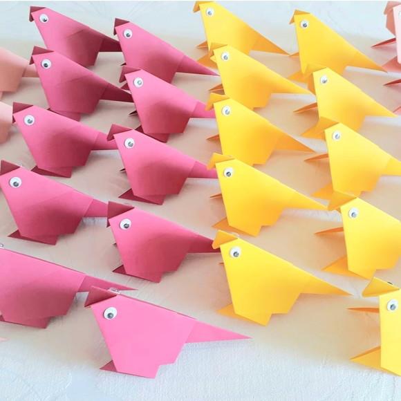 Pássaro em Origami
