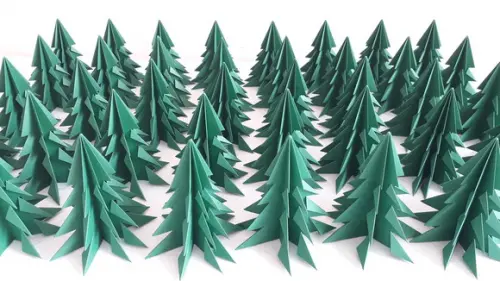 Árvore de Natal de Origami