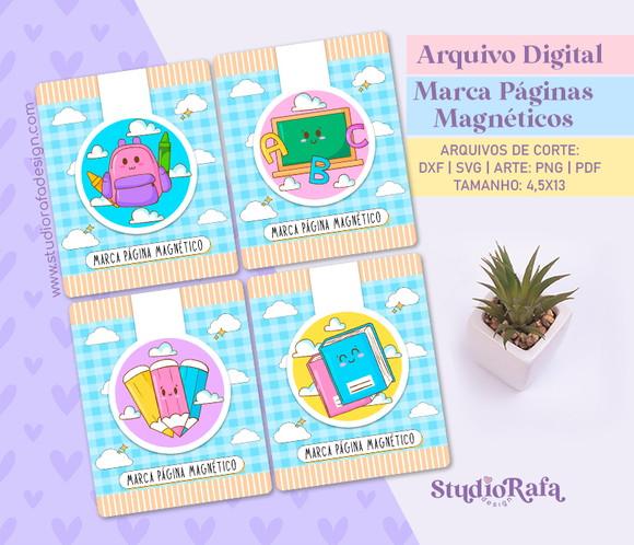 Marca Páginas Magnéticos Volta às Aulas 2 - Arquivo Digital