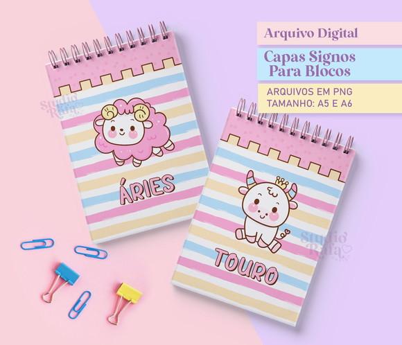 Capa Bloquinho Signos - Arquivo Digital