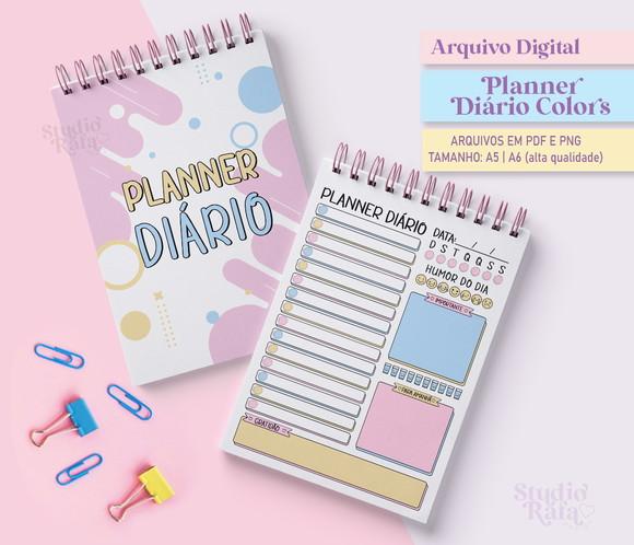 Planner Diário Colors (arquivo Digital)