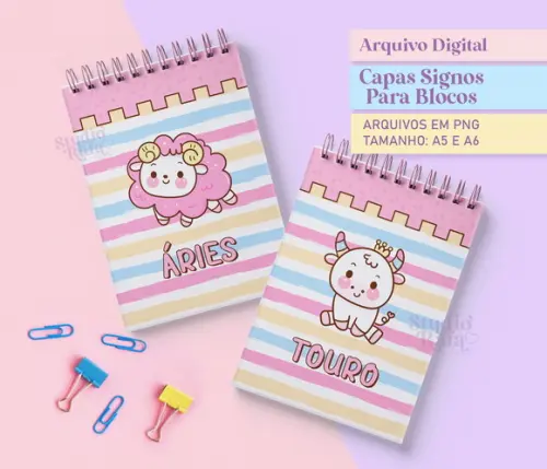 Capa Bloquinho Signos - Arquivo Digital