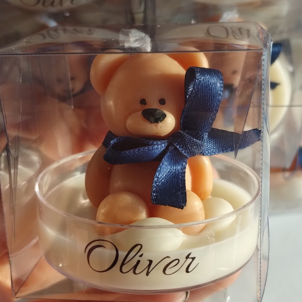 Lembrancinha Maternidade Vela Mini Ursinhos Festa Urso