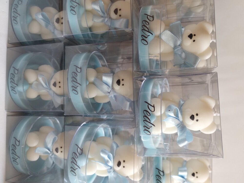 Lembrancinha Maternidade Vela Mini Ursinhos Festa Urso