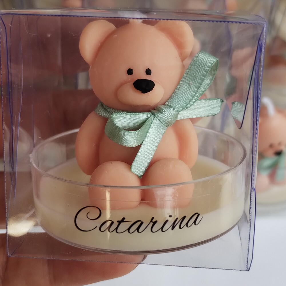 Lembrancinha Maternidade Vela Mini Ursinhos Festa Urso