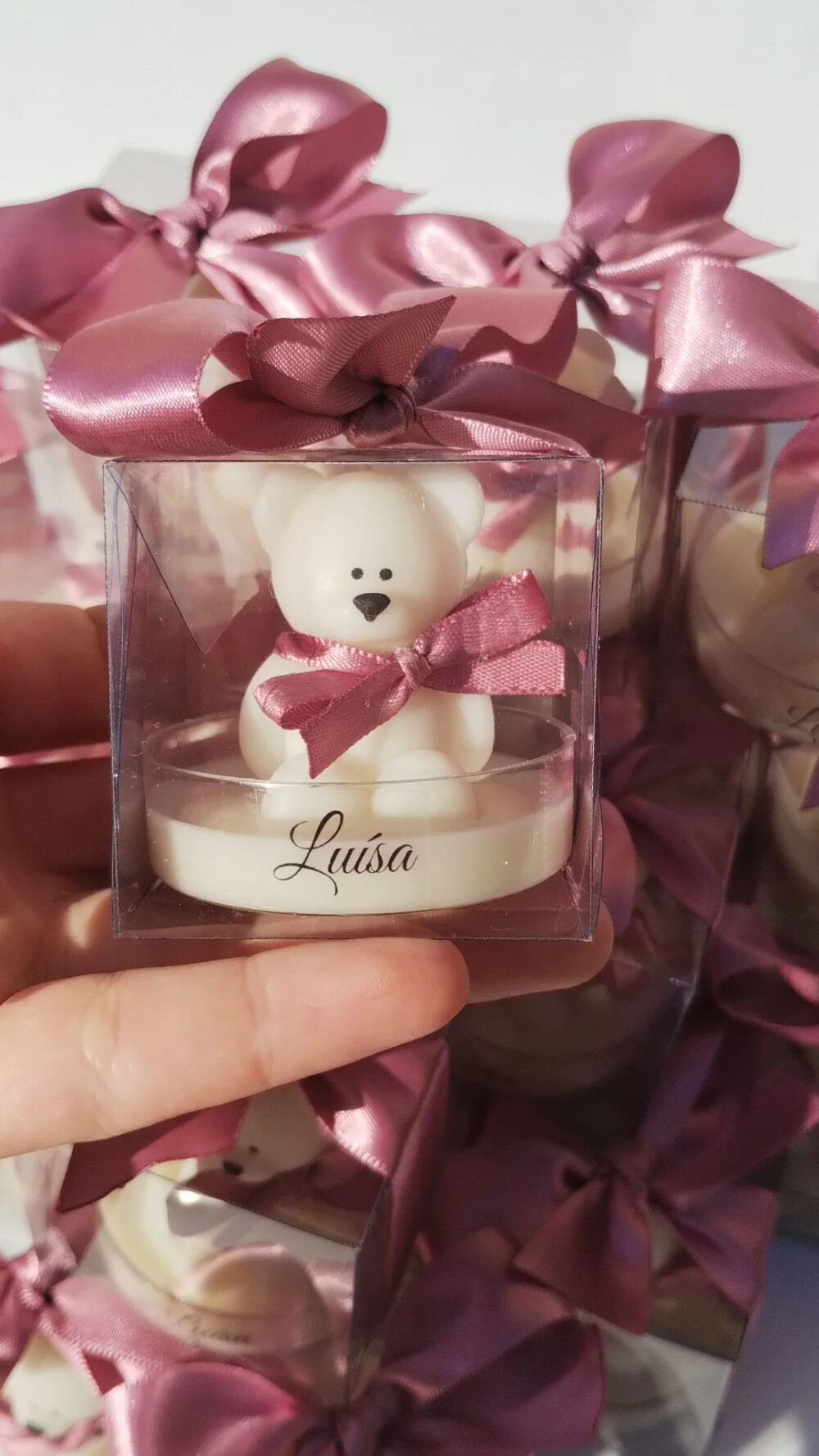 Lembrancinha Maternidade Vela Ursinho Urso Aniversário