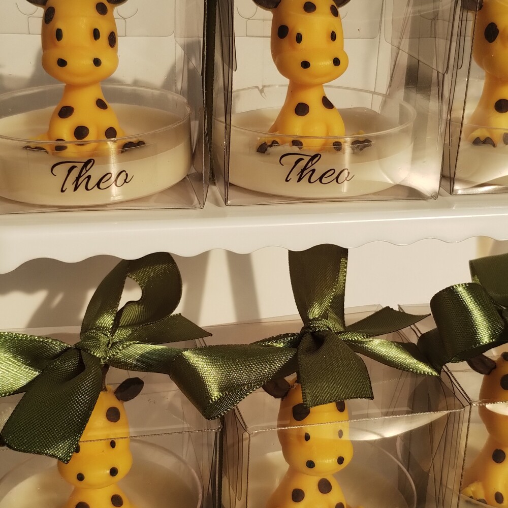 Lembrancinha Maternidade Vela Aniversário Safari