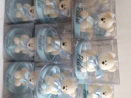 Lembrancinha Maternidade Vela Mini Ursinhos Festa Urso