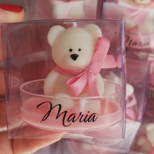 Lembrancinha Maternidade Vela Mini Ursinhos Festa Urso