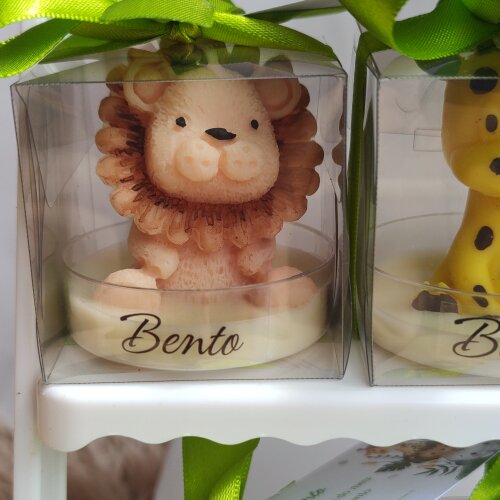 Lembrancinha Vela Mini Leão Safari Maternidade aniversário