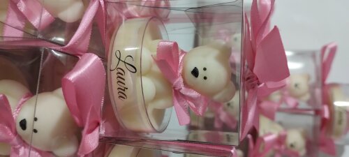 Lembrancinha Maternidade Vela Mini Ursinhos Festa Urso